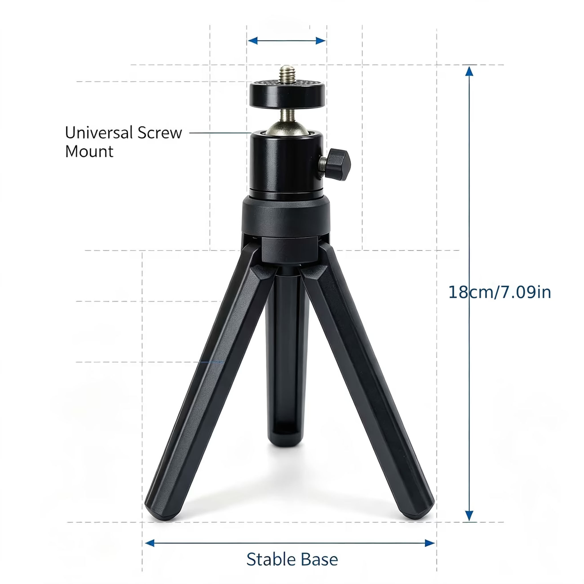 Portable Adjustable Mini Projector with 360° Rotating Stand
