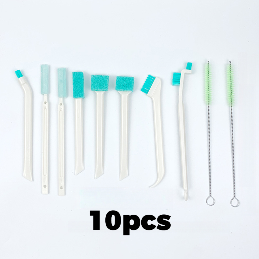 TEMU 10pcs Cup Cleaning Brush Set, Corner Crevice Cleaning Brushes, Long Handle Narrow Brushes For Cleaning, Straws, Milk Bottles, And Glass Tubes -