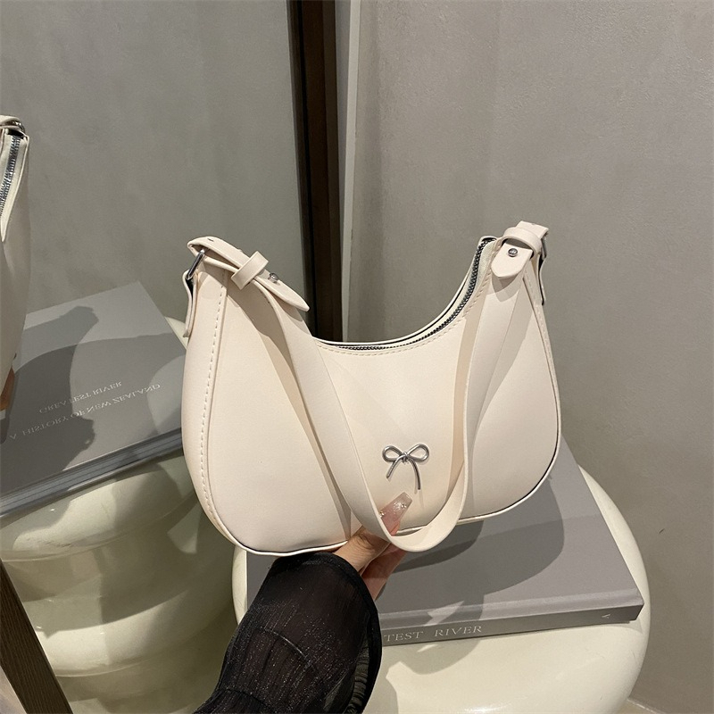 TEMU A New Elegant Handbag For Women Featuring A Delicate Bow Detail, This High-end Niche Multifunctional Tote Is Designed For Casual Use. It With A