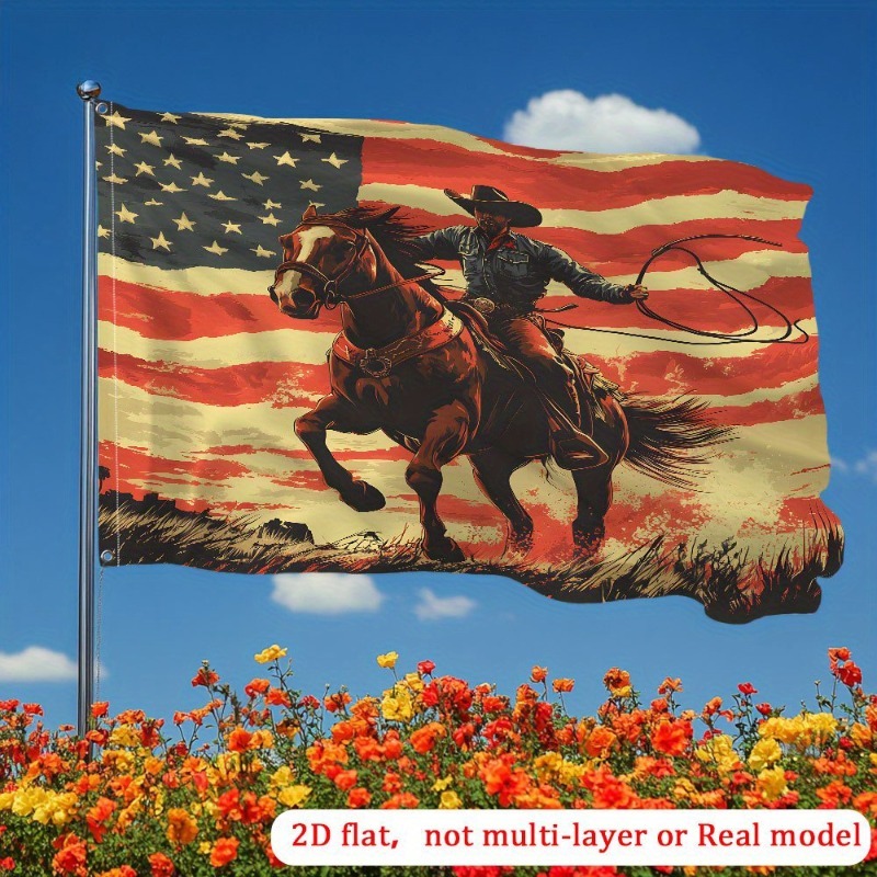 TEMU 2d Flat - 2d Flat - A Unique Party Supply , This 2d Flat Garden Banner Features An Theme, Suitable For . , Ideal For Your Yard, Lawn Without A
