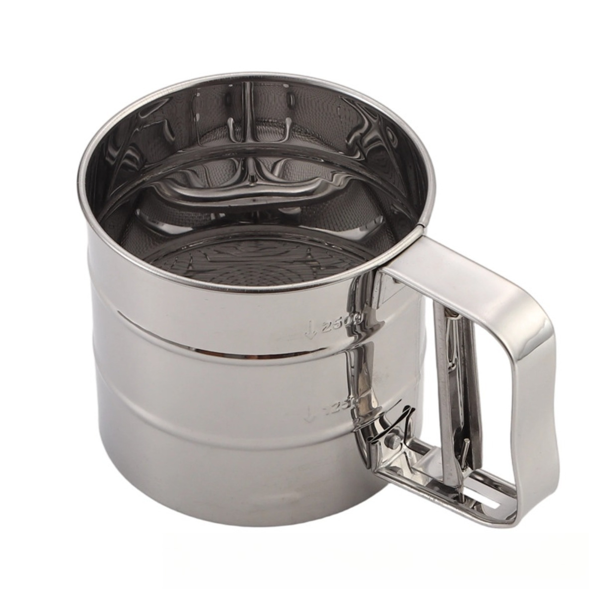 TEMU 2026 Upgraded Food-grade Handheld Flour Sifter - Semi-automatic Powder Sifting Cup For Baking. Made Of Thickened, Drop-resistant Material For