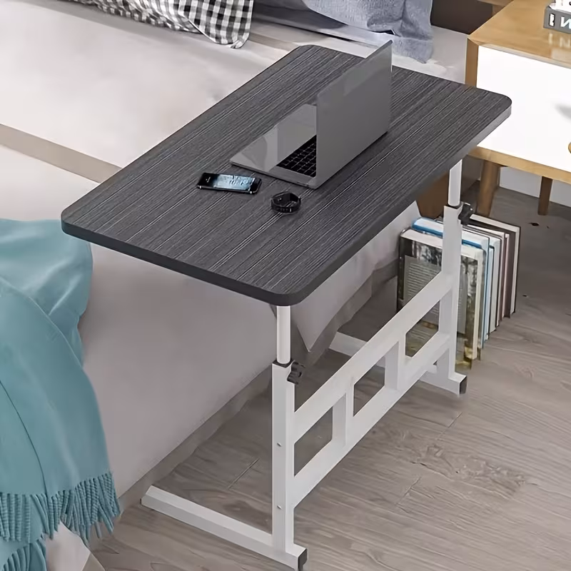 a multifunctional and portable table frame and black top easy to set up featuring a practical shelf rvs homes and dorm rooms with adjustable height and foldable design Product details 0