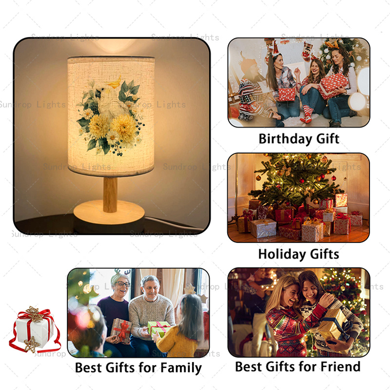 LED Fabric Desk Lamp for Bedroom & Office