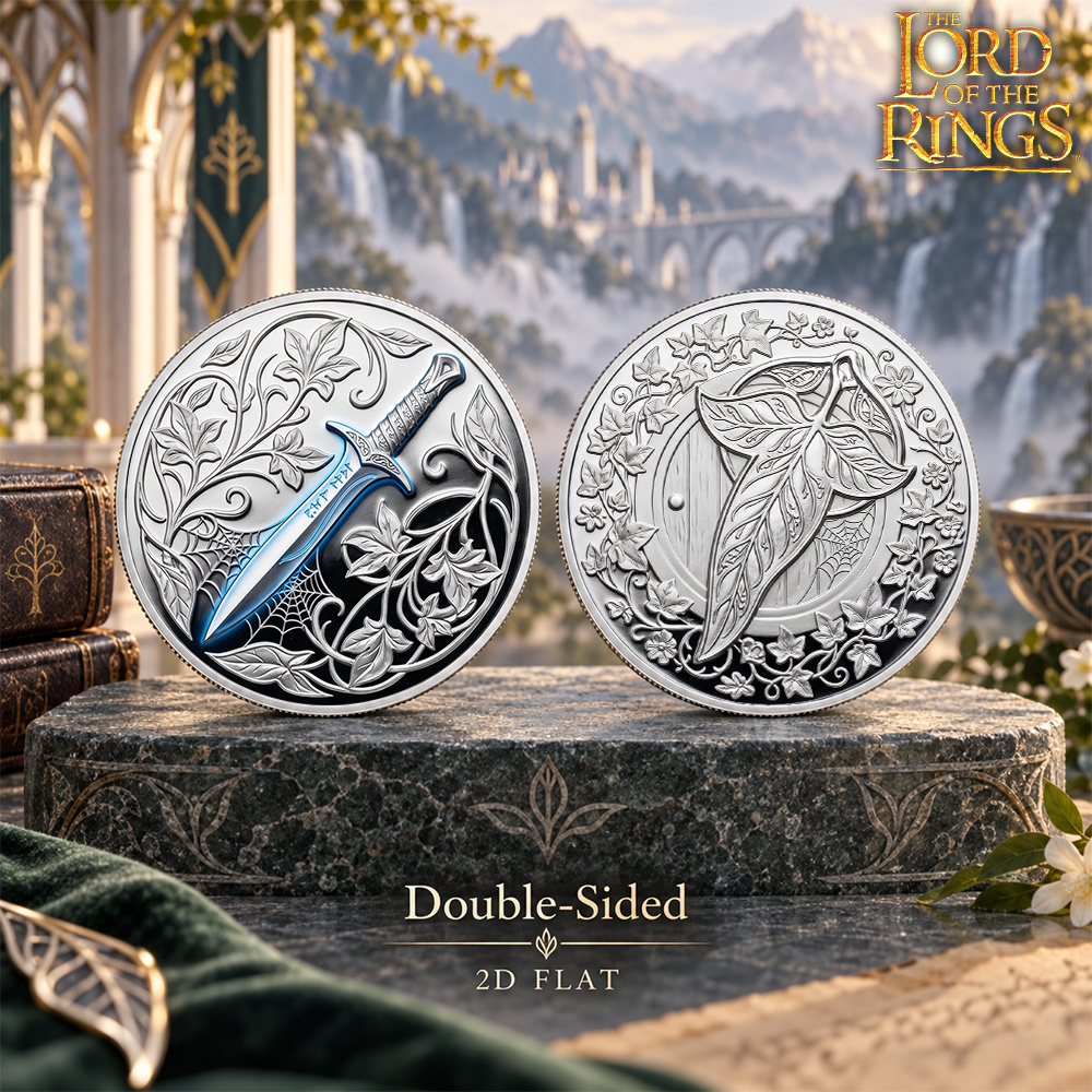 TEMU Replica Coin, The Sword Commemorative Coin, 1pc, Collectible , Middle-earth Weapon Collectible, Fantasy Movie Memorabilia, Sword Collection, Fan