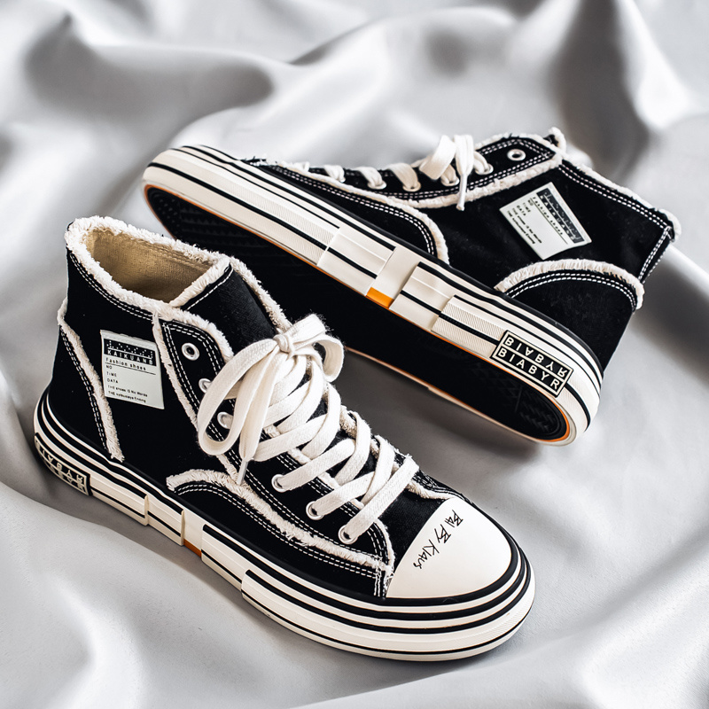 Men'S New Versatile Classic High-Top Trendy Youth Canvas Shoes for Outdoor Casual Wear. - Image 4