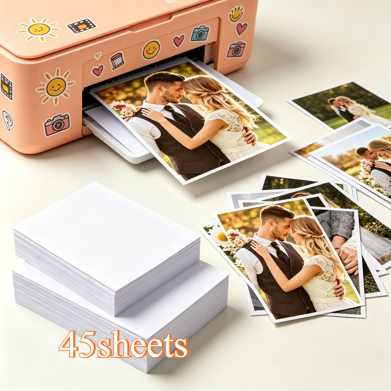 TEMU Impression de 45 photos adaptée aux murs photo et albums photo — Option de taille 8,89 x 12,8 cm. Convient pour les scrapbooks familiaux, de de