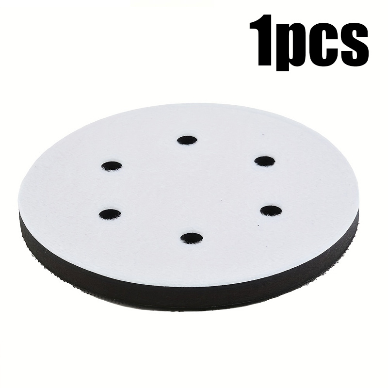 TEMU 6-inch 150mm Soft Sponge Hook And Loop Sanding Pad, Suitable For Orbital - Hook And Loop Sandpaper Pad, Suitable For Automotive Bodywork,