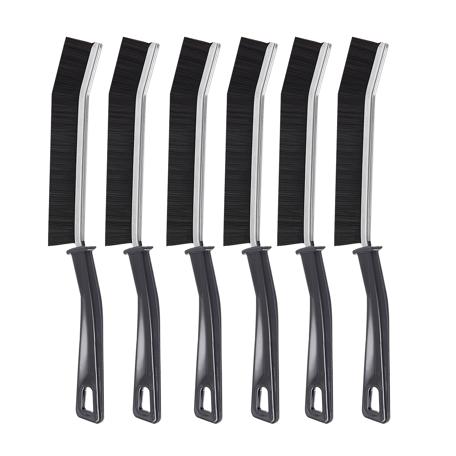6pcs Hard Bristle Cleaning Brush Set - Small Cleaning Brushes For Tile Grout, Kitchen, Bathroom, Home, And Window Cleaning Tools
