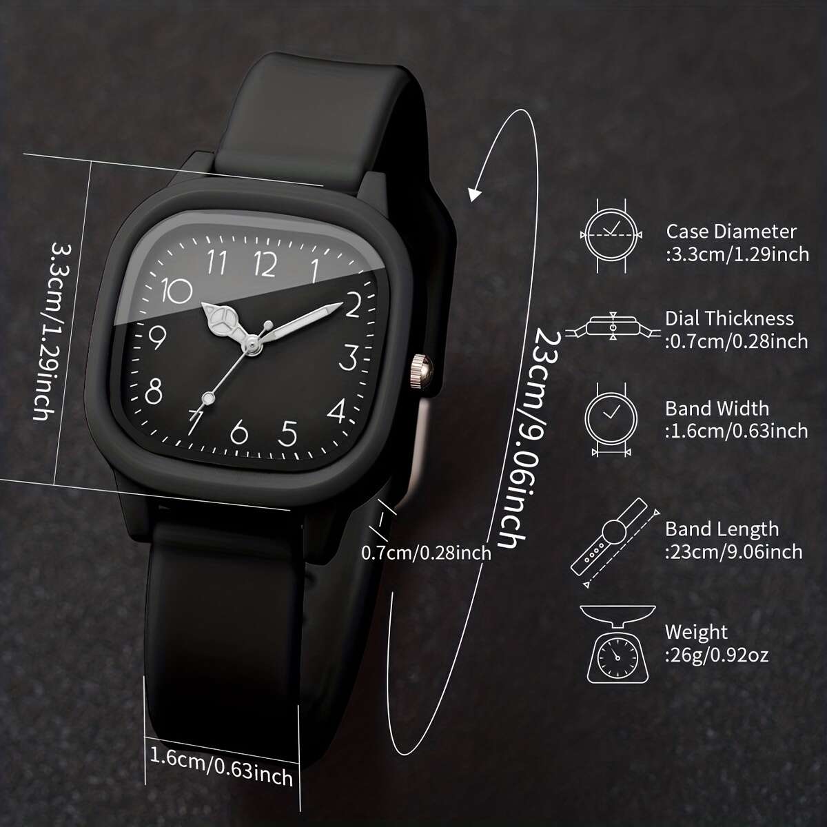 Ladies' Gift Watch, Elegant Casual Digital Scale Dial, Korean-Style Ins Vintage Quartz Wristwatch + Heart Bracelet, 2pcs/set, Watch Box Not Included