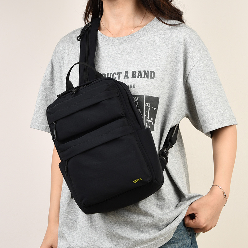 Women\'s Black 2 Small Nylon Backpack Trendy Purse Lightweight Shoulder Bag Women\ main image 2