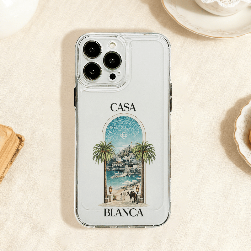 TEMU Phone Case - A Phone Case Featuring A Unique With A Camel Pattern The Seaside, Designed To Be Shockproof And Durable, Compatible With For Iphone