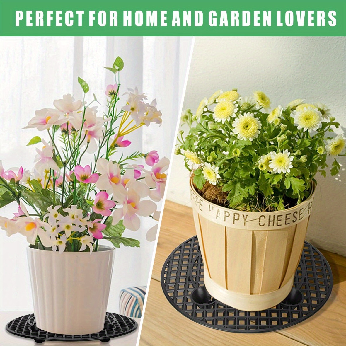 6x plant level pot elevator heavy duty plant stands 20 30cm plant pot saucer details 3
