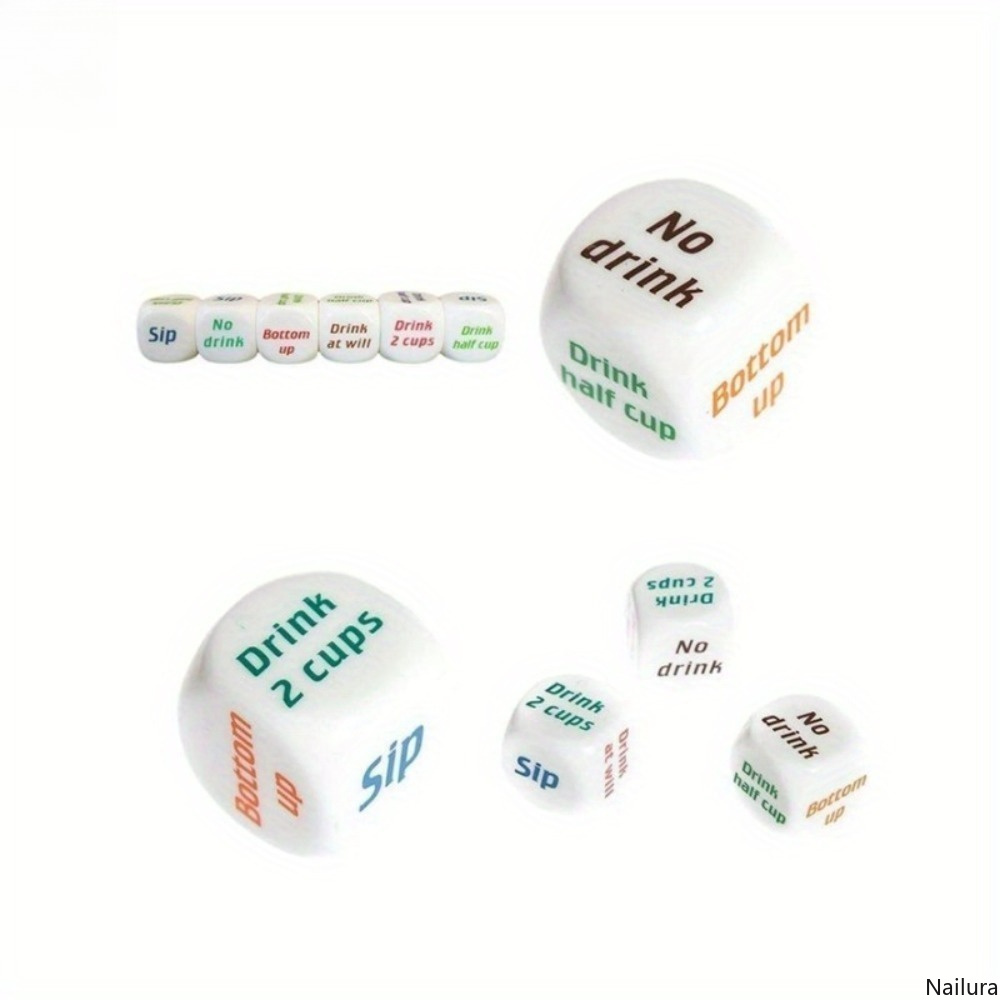 3pcs Multi-Color Dice Game for Tabletop Board Games
