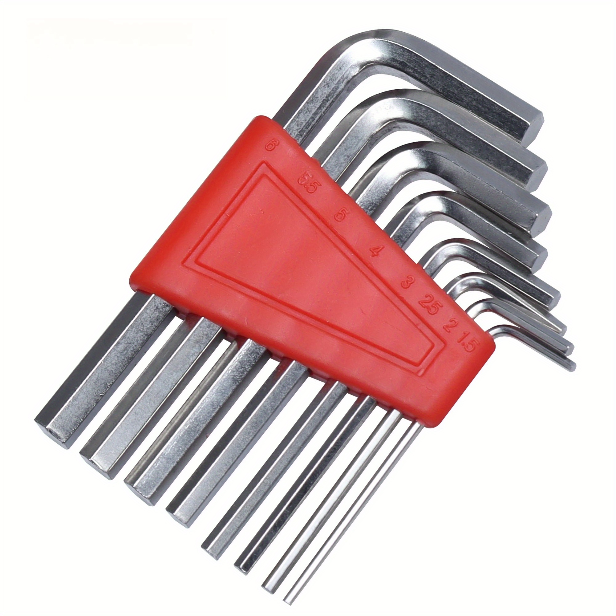 TEMU 8pcs Allen Wrench Metric Wrench Inch Wrench L Wrench Size Allen Key Tool Set Easy To Carry