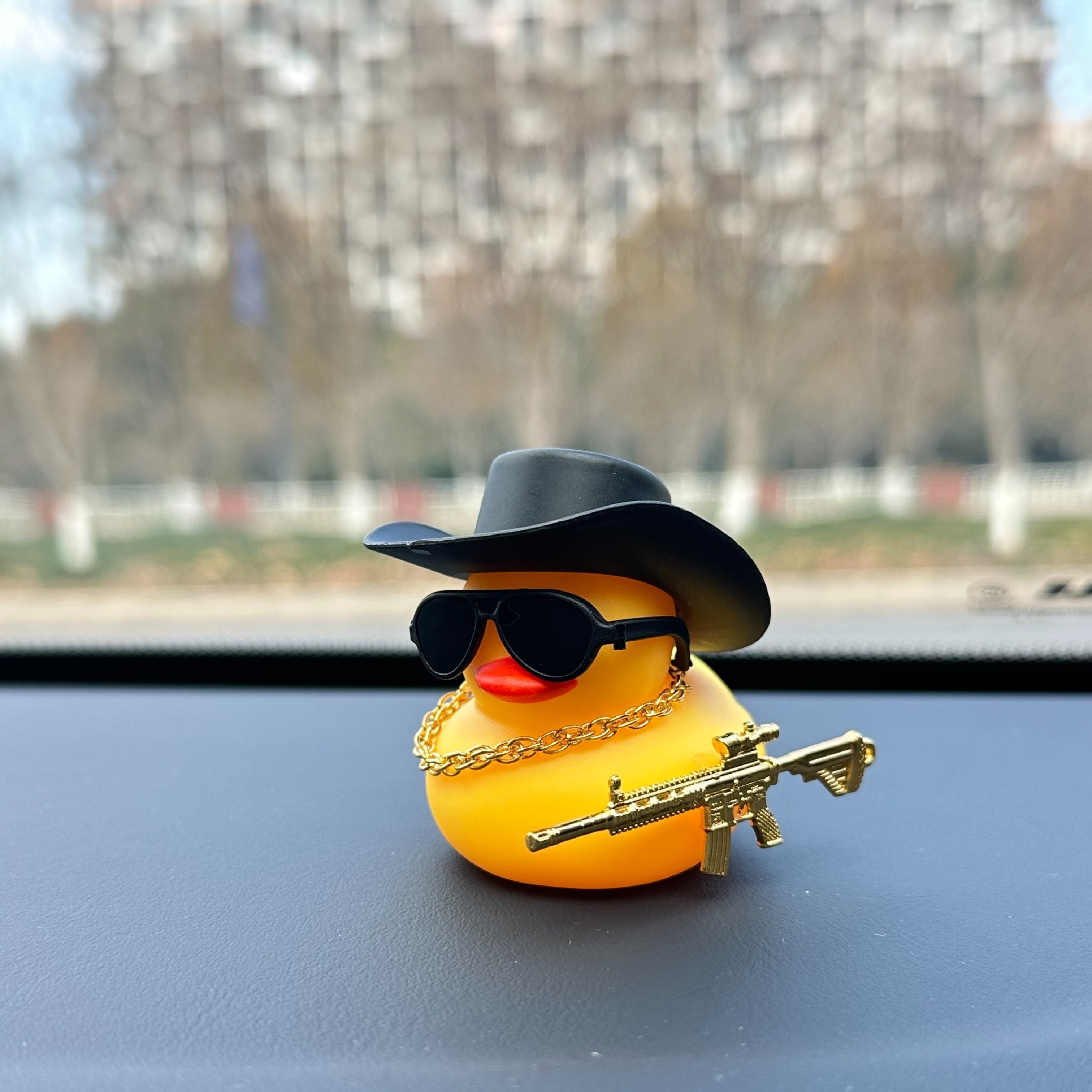 12 Pcs Cowboy Rubber Duck Bulk Dashboard Duck Mini Car Yellow Duckies Bath Toys Party Favor With - View #6