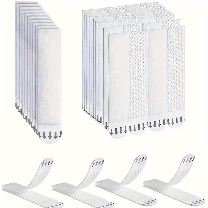 TEMU 12 Pairs (24 Strips) Large Picture Hanging Strips Heavy Duty, Adhesive Hook And Loop Mounting Tape No Nails Picture Hangers For Frame Hanging