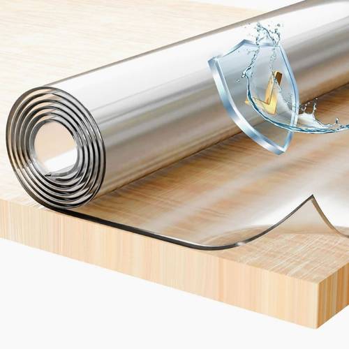 1 5mm thick rectangular tablecloth transparent pvc table cover pvc tablecloth protective film heat resistant high quality scratch proof table cover for hotel restaurants and coffee tables home dining setups heat resistant cover