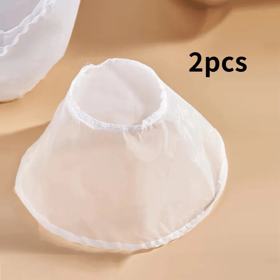 Image of 2pcs Cheese Cloth Bags - Fine Mesh Strainer For Milk, Yogurt, Juice, Coffee - Gauze Filtering Bags - Kitchen Cooking Accessory