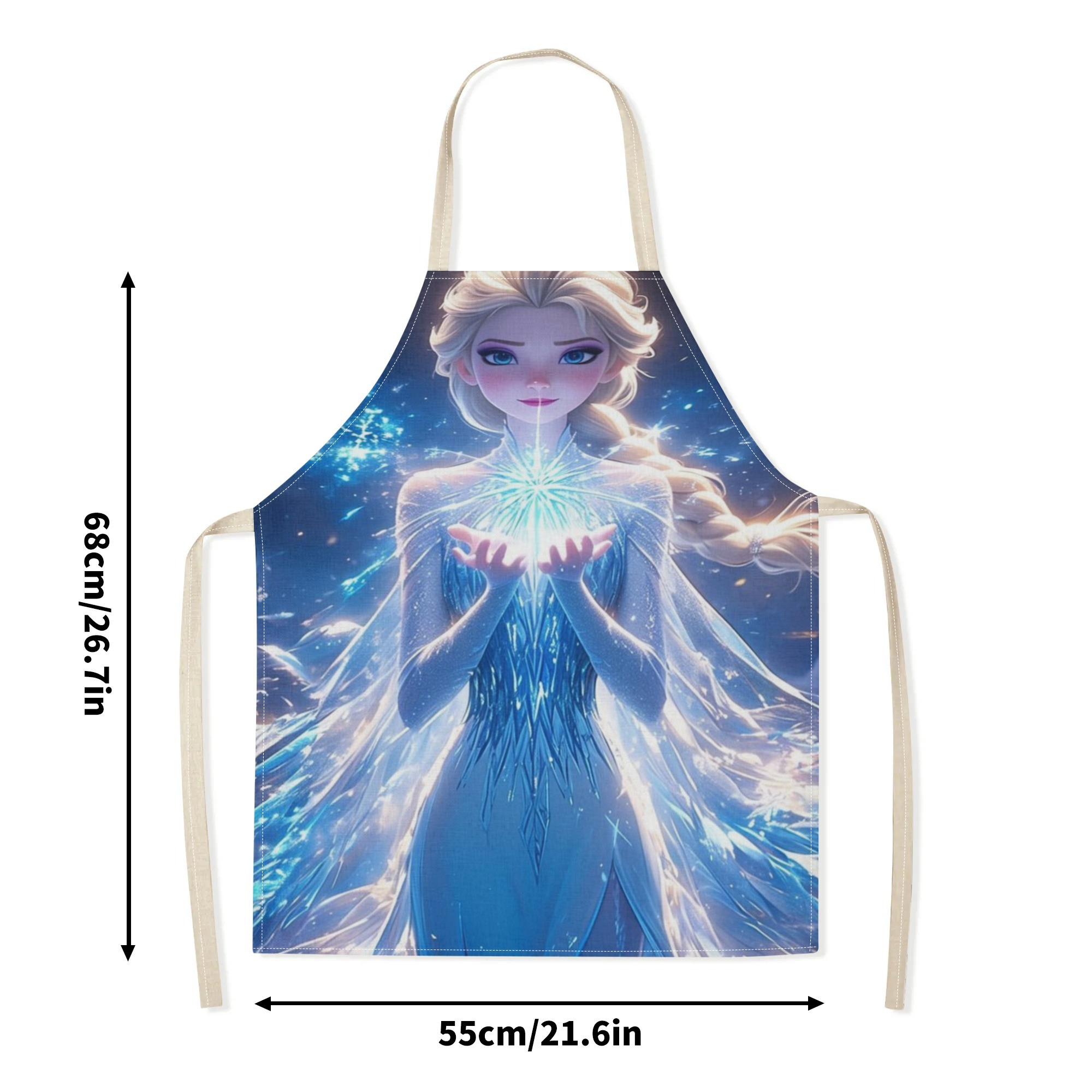 disney   a stylish waterproof apron featuring a cute cartoon design of princess  .   beautiful, fashionable, and simple, making  uitable for hotels, supermarkets, restaurants, fru hops, milk tea stalls, and   home use. details 7