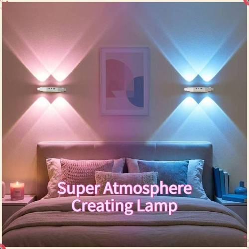 creative double pupil cat eye rgb color changing light smart sensor activation no drill magnetic mounting suitable for home decoration atmosphere creation ideal holiday gift