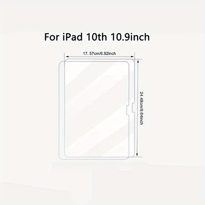 TEMU 2 protectores de pantalla de película de papel esmerilado | Compatible con múltiples modelos de iPad, polietileno tereftalato, mate, adecuado