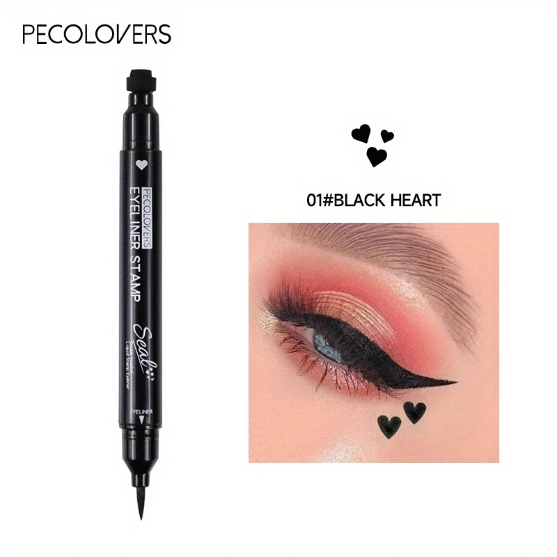 waterproof long lasting liquid eyeliner pencil smudge proof with moon stamp for precise winged liner everyday party makeup ideal for sensitive eyes sensitive eye makeup safe makeup creative application tools smooth application tool details 7