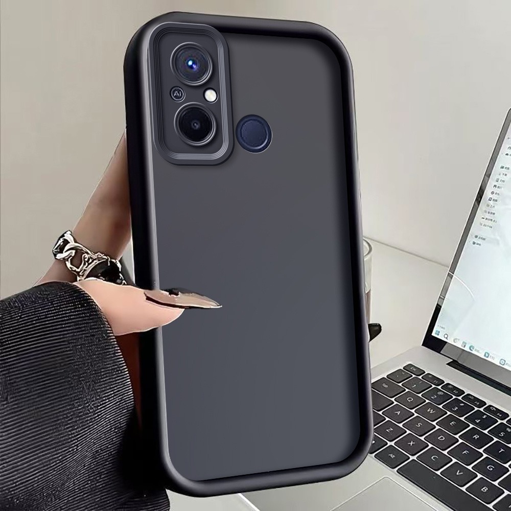 TEMU Phone Case: For Redmi 10c,10,12c,11a Simple Solid Color Practical And Durable Thickened Four-corner Anti-drop Soft Phone Case