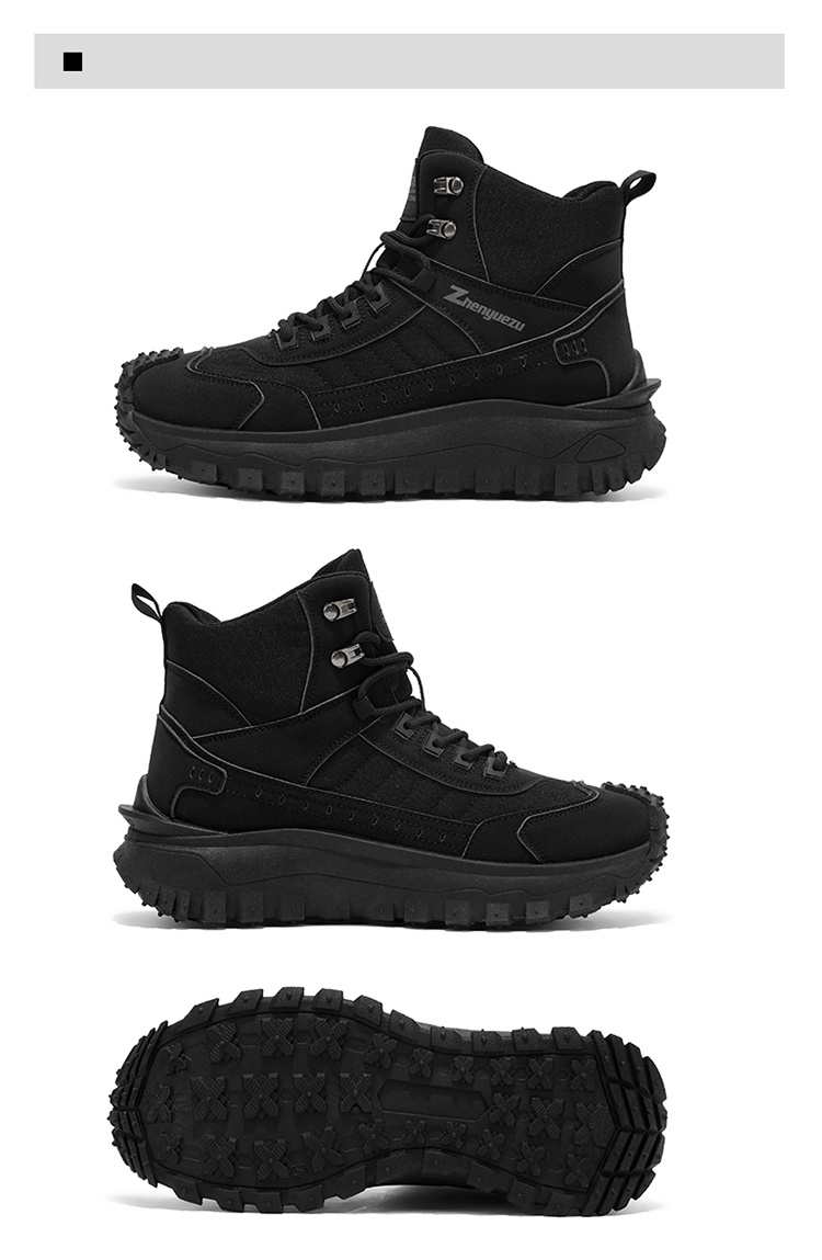 Nuevos Botas de Senderismo Deportivas de Caña Alta Oversize para Otoño, Cómodas Zapatillas Casuales Ligeras de Suela Gruesa, Adecuadas para Actividades al Aire Libre Durante Todo el Año, Caminar, Viajar, Escalada y Equipo de Camping
