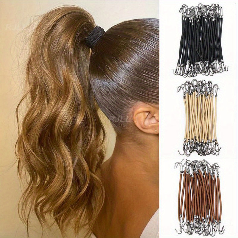 

10pcs High Elasticity Hair Bands, Fabric Hair Rope For Women, Ponytail Holders Headwear Accessory, Suitable For Age 14+