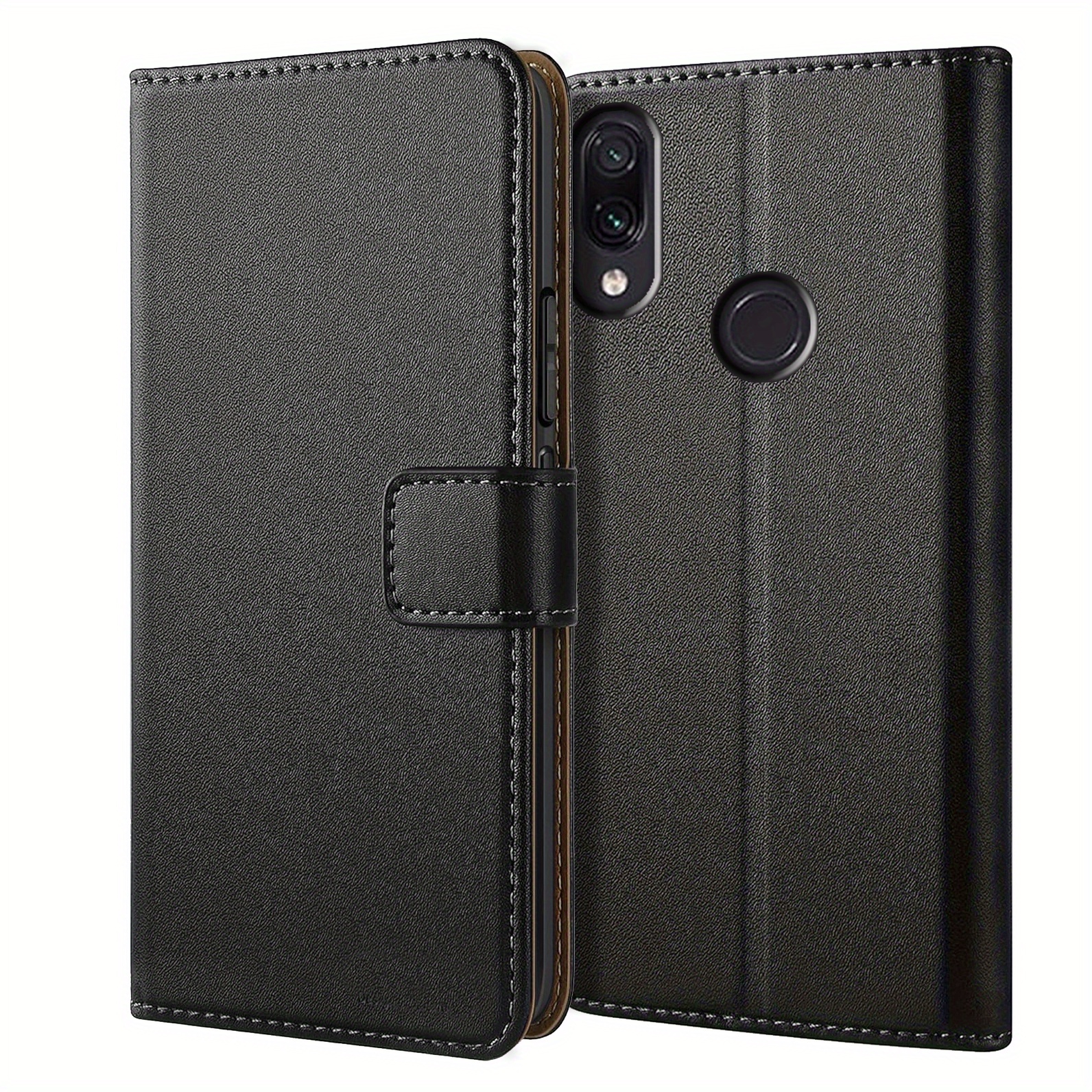 TEMU Étui téléphone : pour Xiaomi Redmi Note 7 / Note 7 Pro, étui portefeuille avec support intégré, simili , coque de rabattable