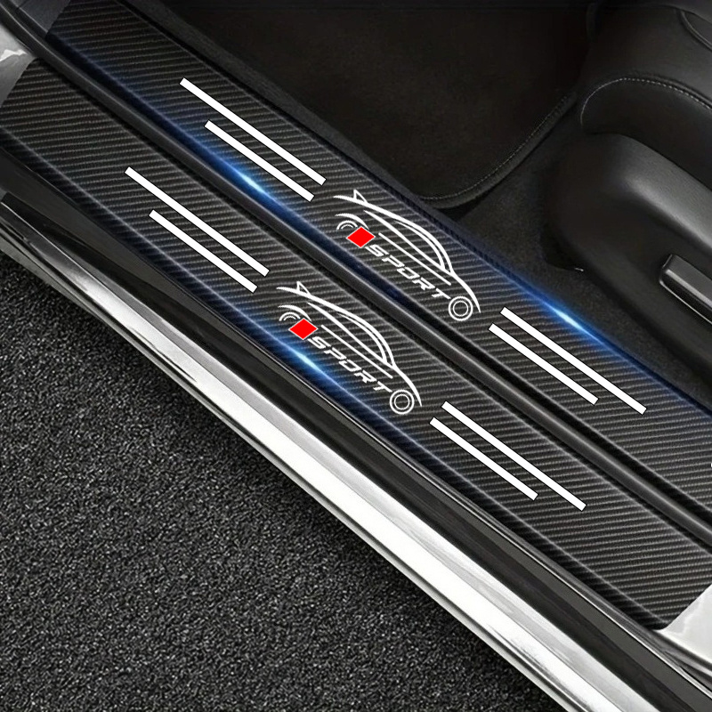 TEMU 9pcs Set Of Car Door Edge Anti-scratch Stickers, Non-slip And Wear-resistant, Self-adhesive Installation, Suitable For All Car Models