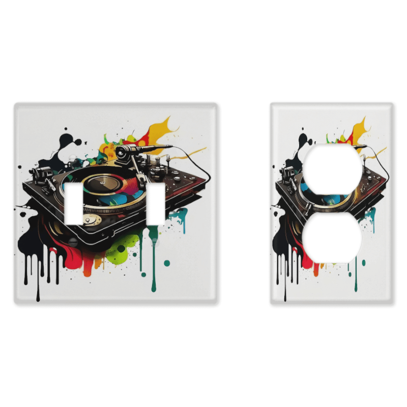 Music-Themed Decorative Switch Socket Cover Panel