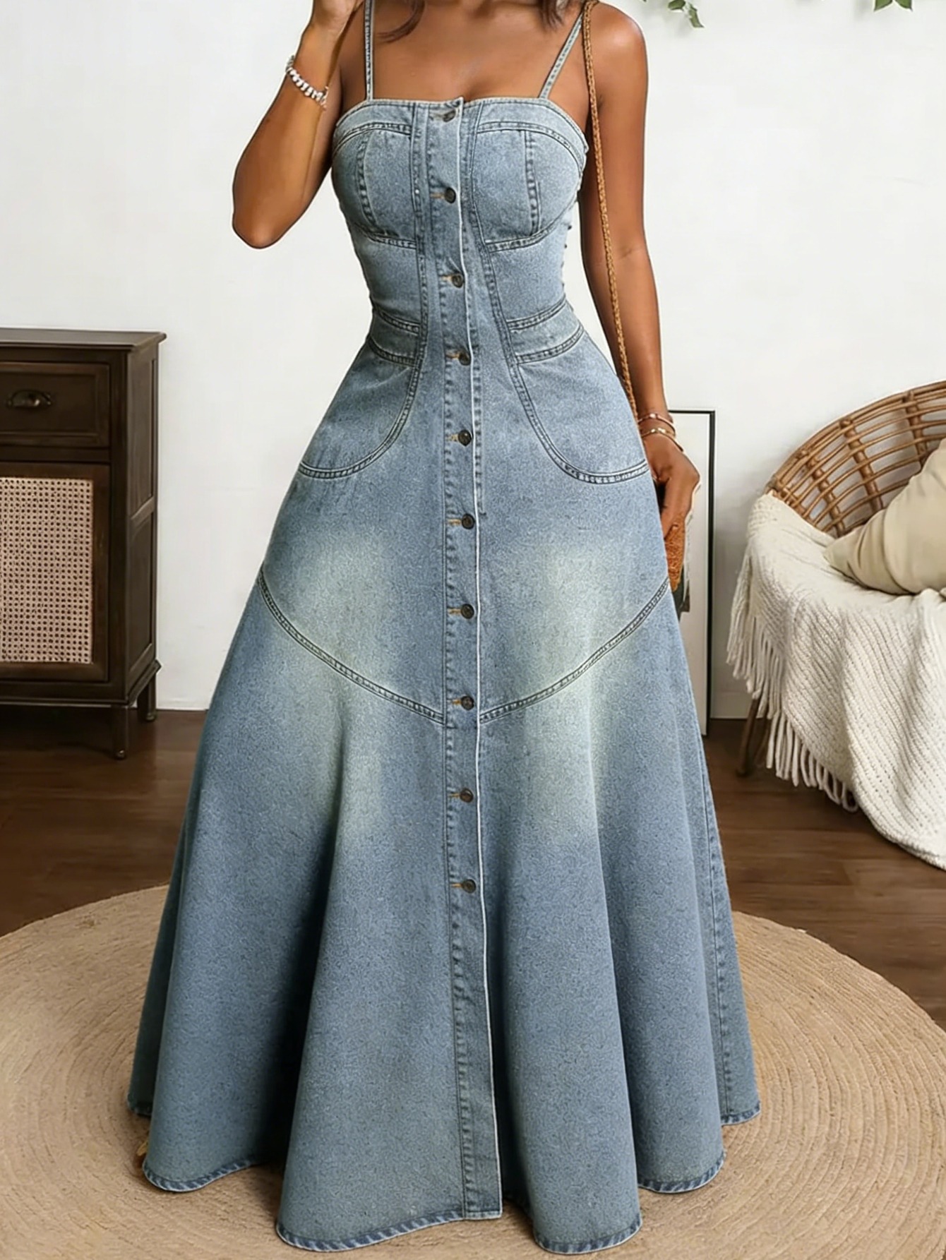 denim dresses women sold on Temu United States
