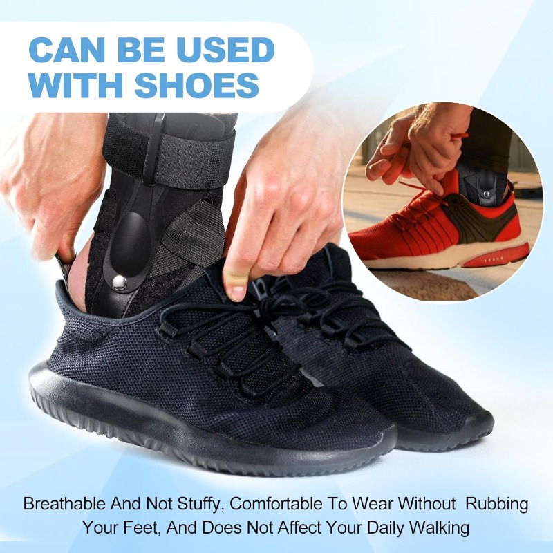 Sturdy Ankle Brace with Open Heel & X-Strap Support - Heavy-Duty Stability Brace for Ligament Sprains, Achilles Tendon & ankle instability - Adjustable Compression ankle brace for Basketball, Soccer, Sports - Ideal for Post-Surgery Rehabilitation & Chronic - Compatible with Sneakers - Ideal for Men & Women, Ankle Straps, Youth Ankle Brace, Ankle Strap Gym, Ankle Strap