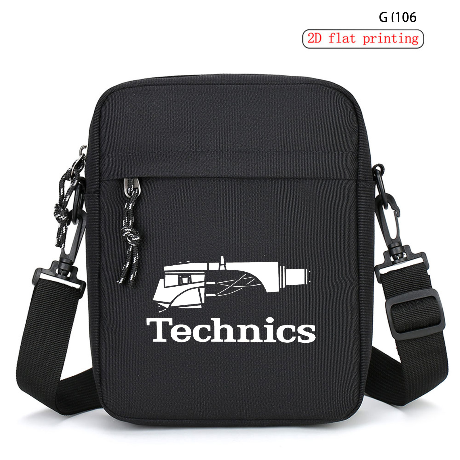 TEMU A Stylish Black Print Crossbody Bag With A , Featuring A Large Capacity Suitable For Daily Commuting And Can Be A Great Gift