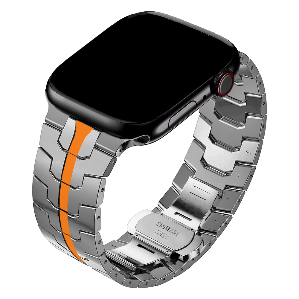 Stylish Stainless Steel Strap For Watch 2 1 49mm 11 10 46mm Link Bracelet For Iwatch Series Se 6 5 4 Se3 45mm 44mm Business Band