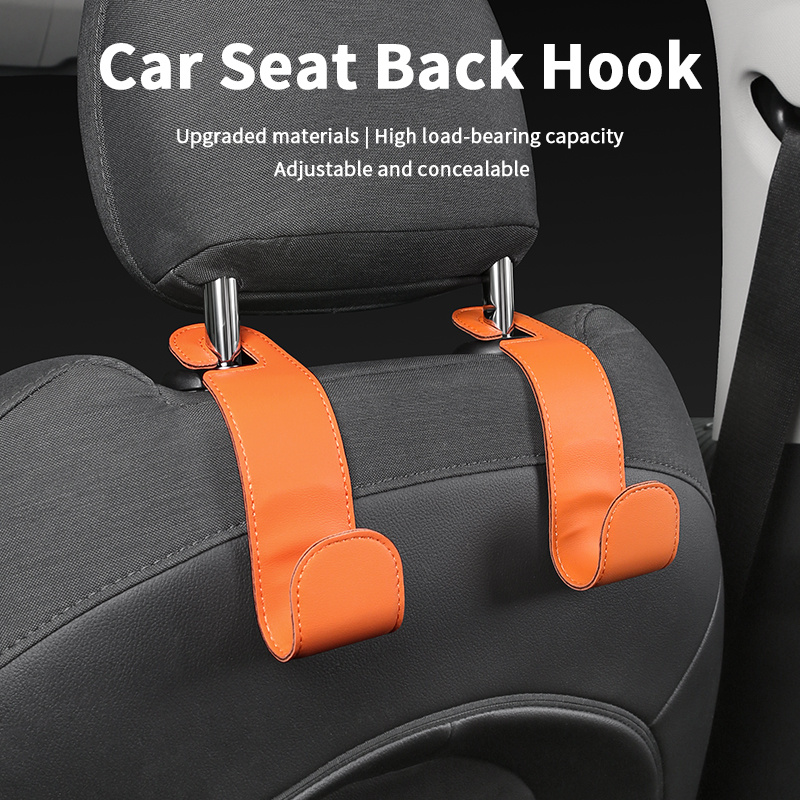 TEMU 2pcs Car Headrest Hook, Designed For Hanging Bags, Specifically For Organizing And Securing Items On The Back Of Seats, Suitable For Cars, Suvs,