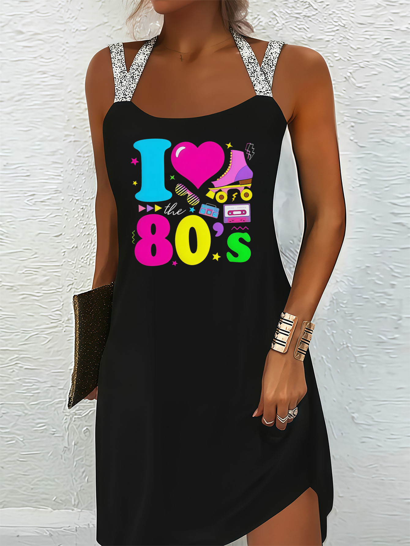 80's style formal dress Sleeveless dress 80s style – Silvy Rowson main image 1