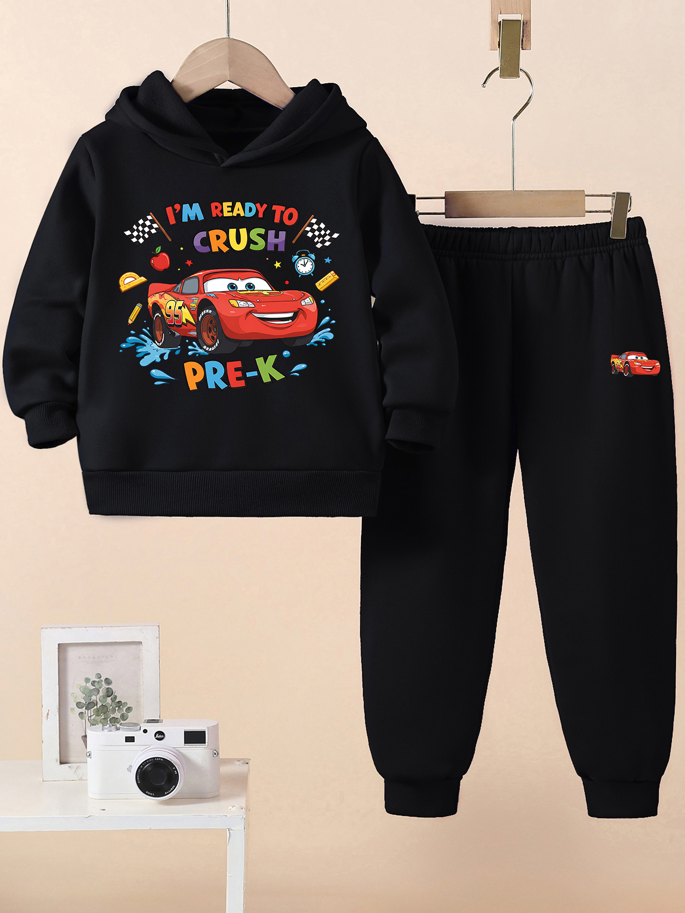 thumbnail image 2 of Carter's Just One You® Baby Boys' 2pc Quilted Hooded Sweatshirt & Jogger Pants Set - Blue 2 of 12