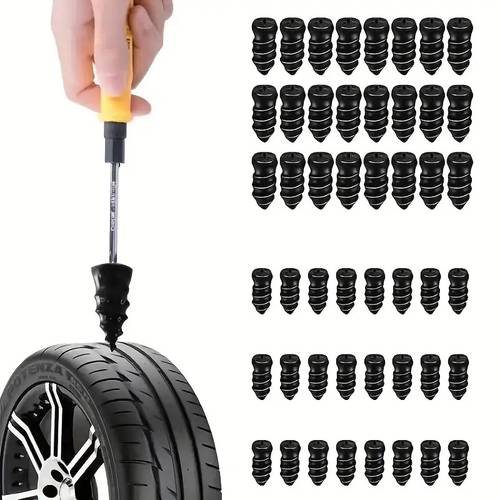 50 self service rubber screws for tire repair universal rubber studs for fixing punctured car and motorcycle tires chemical free