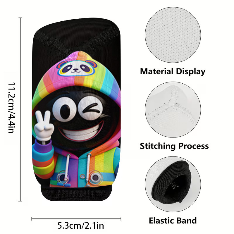 TEMU 1pc Colorful Printed Car Gear Shift Dust Cover, Fashionable Car Gear Protection Sleeve, Use, , And Wash, Suitable For Daily