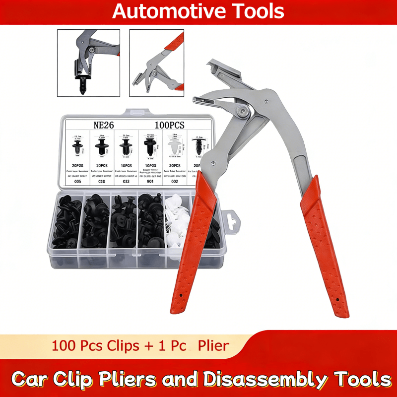 TEMU Car Clip Pliers And Disassembly Tools, Efficient Multi-functional Car Clip Remover Tool, Easy To Remove Fasteners, Clips, And Rivets, 1pc Plier
