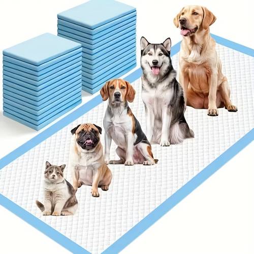 lot de 20 couches dapprentissage pour chiots, fabriquées avec des protège-coussins super absorbants pour chiens, taille 24x36 xl. ces protège-coussins conçus pour contrôler les odeurs et prévenir les fuites