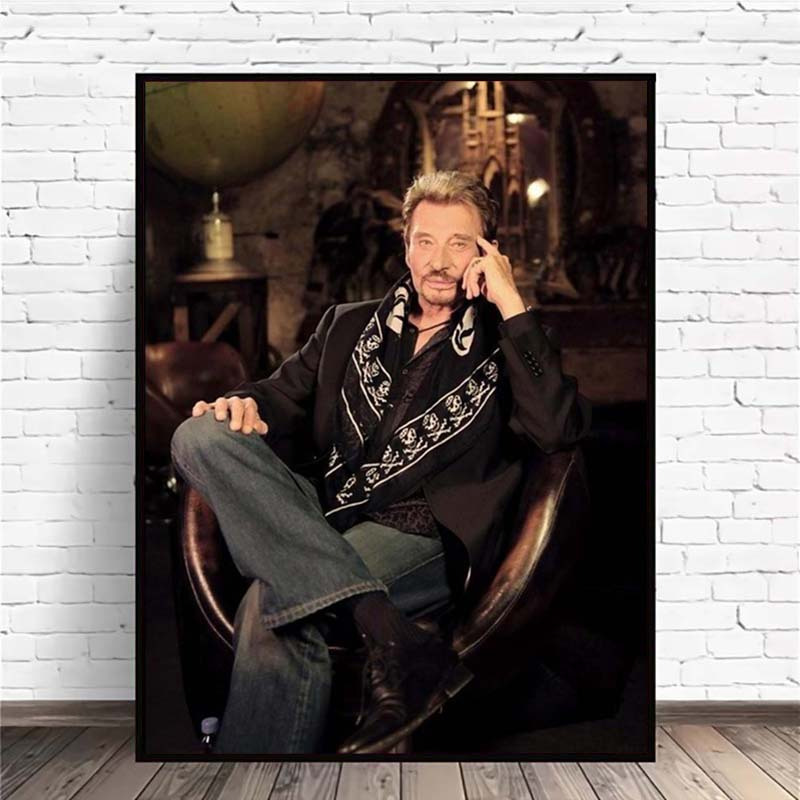 

Hallyday Diamond Painting Kit, Rock Music Star Diy Mosaic Rhinestone Embroidery, Home Decor Gift, Round & Square Canvas, Cartoon Theme