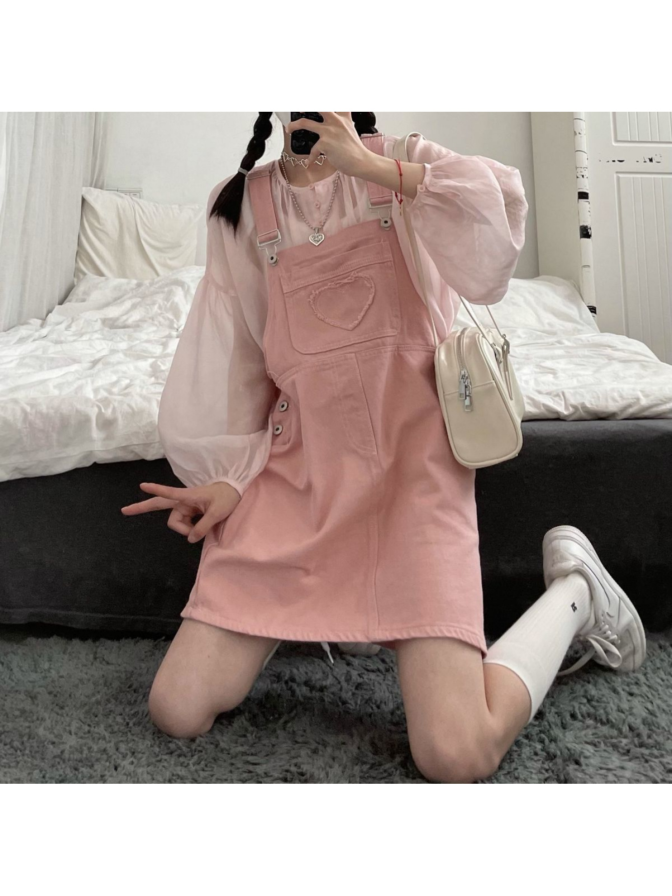 overall dress sold on Temu United States