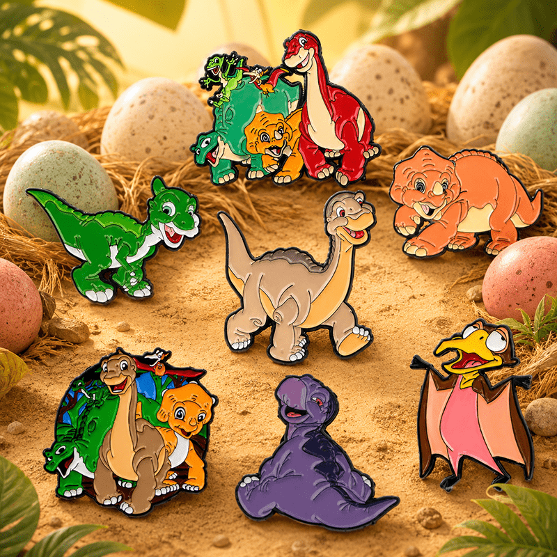 TEMU 7pcs/set Dinosaur Lapel Pins Enamel Pins And Brooches Badge Pins For Backpacks Bags Backpack Cool Decoration Friend For Gifts Men Women