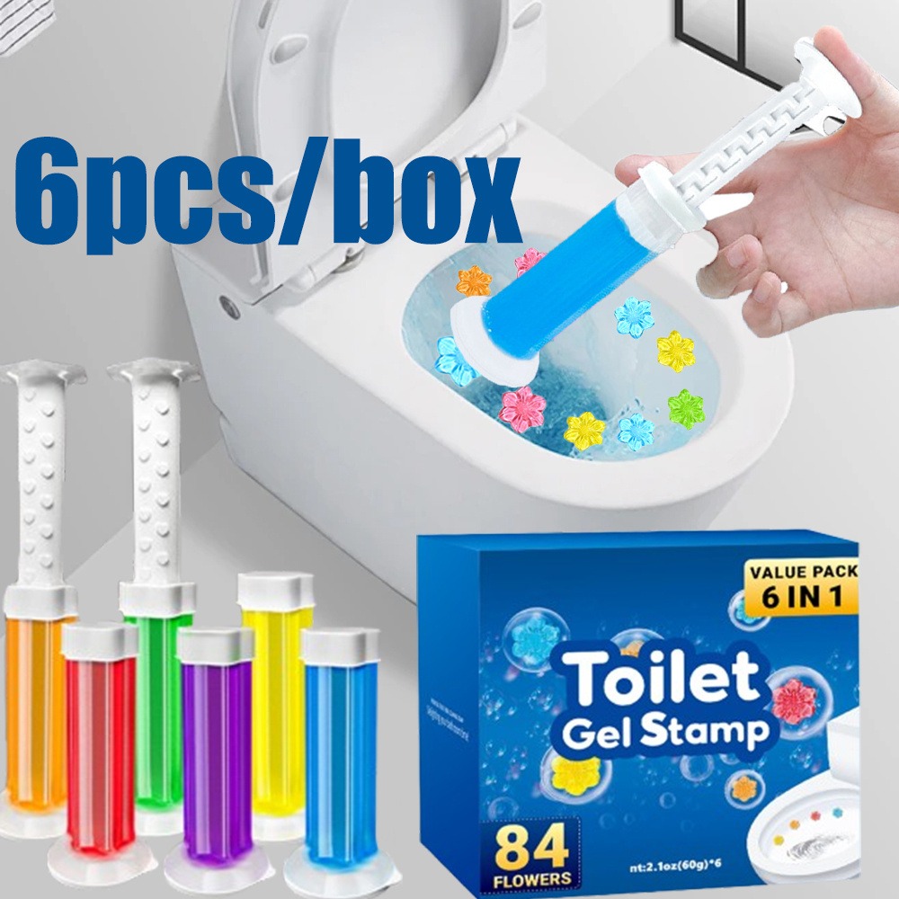 6 szt./opak. kwiatowy środek do czyszczenia toalet, gel do toalety w kształcie kwiatów, dezodorujący środek czyszczący, środek do czyszczenia łazienki, środek do czyszczenia wnętrza muszli klozetowej, środek do czyszczenia wc, środek do pielęgnacji muszli klozetowej, odświeżacz toalety, prezenty świąteczne