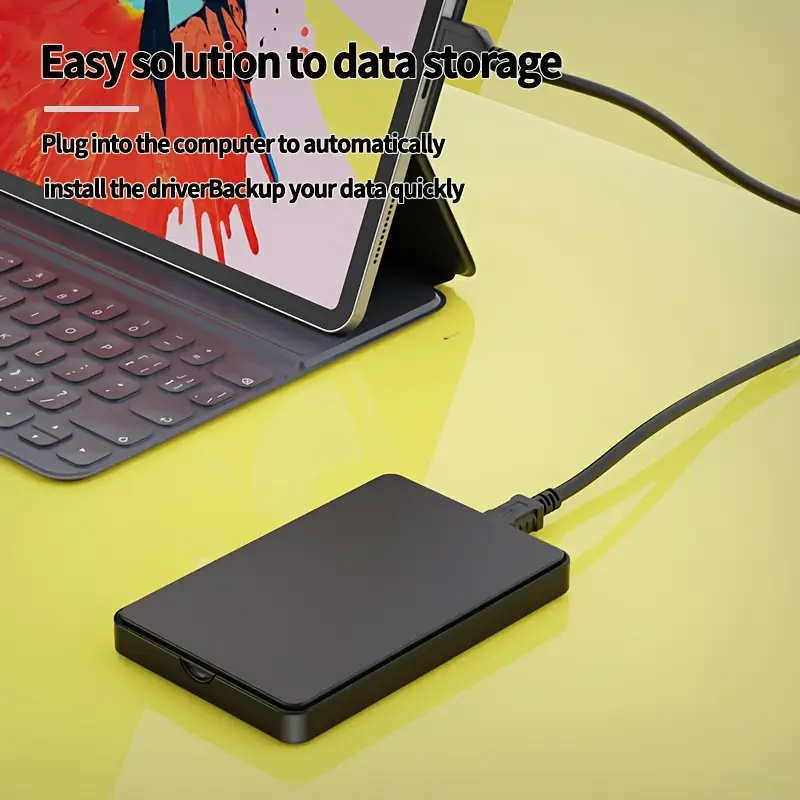 stylish 4tb portable external drive usb 3 0 high speed compact storage seamless for ipad windows laptop school work Product details 2