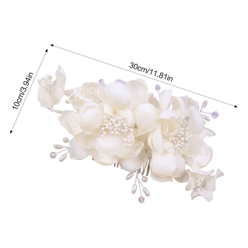 TEMU Bridal Wedding Comb Headwear, Elegant Korean Wedding Dress Style Accessories