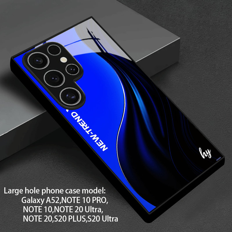 Etui za telefon - 2D ploski -črn gradientni aerodinamičen etui za telefon, primeren za Galaxy A56 A36 A55 A35 A06 A05 A14 A24 A34 A54 A16 A05S